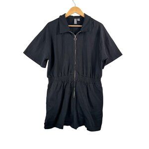 Sweaty Betty Henley Romper‎ Playsuit Shorts black athleisure XL